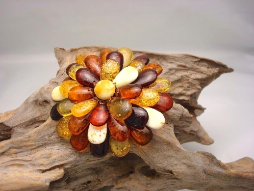 Brooch/Pendant Daisy Multicolor: click to enlarge