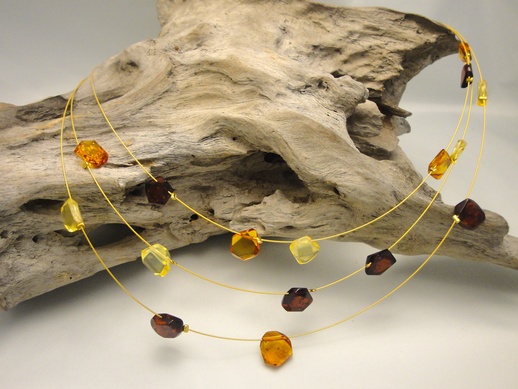 Neclace Rain Irregular Shape Multicolor: click to enlarge