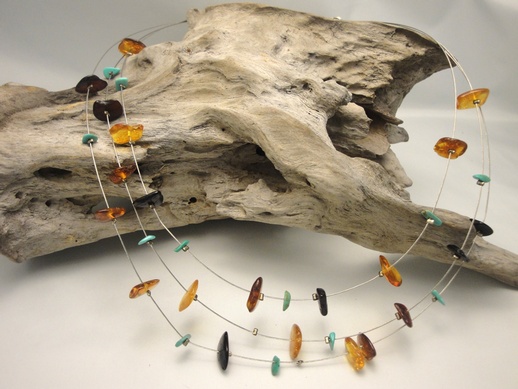 Necklace Rain Chips Multicolor: click to enlarge