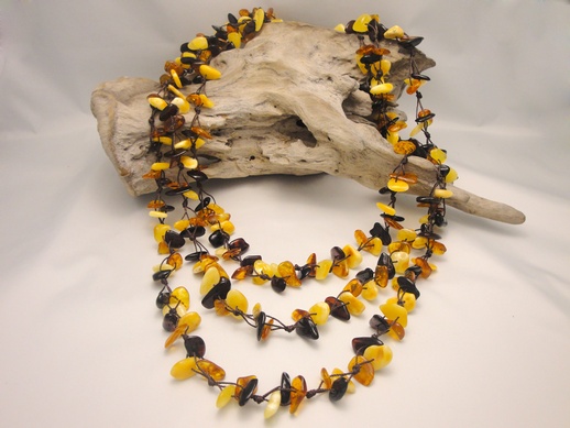 Necklace Chips Multicolor Long: click to enlarge