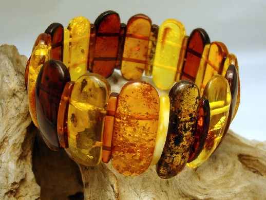 Bracelet Multicolor Amber Large: click to enlarge