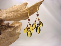 Earrings Green Almonds