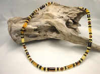 Necklace Bamboo Composition  Multicolor Medium Lengh