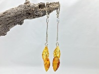 Earrings 2 Champagne/Cognac Almonds