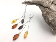 Earrings Cognac/Champagne/Cherry Almonds
