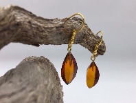 Earrings Cognac Almonds
