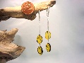 Earrings Green Leaves