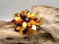 Brooch/Pendant Dahlia Multicolor