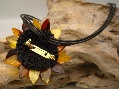 Brooch/Pendant Dahlia Multicolor