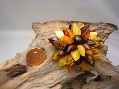 Brooch/Pendant Dahlia Multicolor