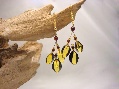 Earrings Green Almonds