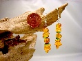 Earrings Barroco shape with Turquoise
