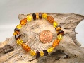 Bracelet Multicolor Fragments and Faceted Tablets