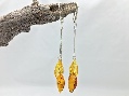 Earrings 2 Champagne/Cognac Almonds