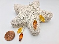 Earrings 2 Champagne/Cognac Almonds