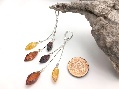Earrings Cognac/Champagne/Cherry Almonds