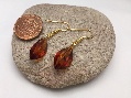 Earrings Cognac Almonds